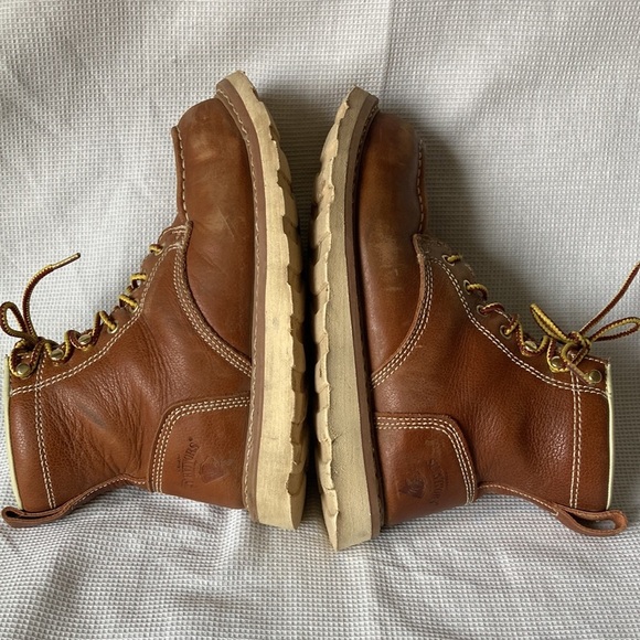 Herman Survivors Oakridge Steel Toe Work Boots Brown Leather Size 7.5 - Picture 6 of 12